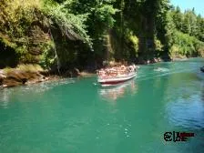 Paseo en lancha por el río Laja, Saltos del Laja